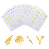 80 Sheets 4 Patterns PVC Waterproof Self-Adhesive Sticker Sets STIC-OC0001-10D-1