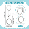 4Pcs Alloy Keychain Clasps KEYC-FG0001-17P-2