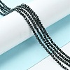 Natural Black Tourmaline Beads Strands X-G-F748-Y01-01-2