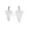 Cone/Spike/Pendulum Natural Quartz Crystal Pendants G-R278-84-3