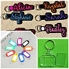 60Pcs Iron Plated Nickle Keychain Rings FIND-SP0003-35G-5