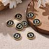 Golden Plated Alloy Charms LS-ENAM-S118-02D-5