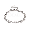 304 Stainless Steel Cable Chain Bracelet for Men Women BJEW-E031-01P-05-1
