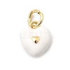 Brass Enamel Charms KK-A268-12G-04-1