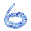 Synthetic Moonstone Beads Strands G-F142-10mm-08-2