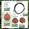 DIY Acorn Locket Necklace Making Kit WOOD-SC0001-59B-2