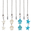 Synthetic Turquoise Ceiling Fan Pull Chain Extenders AJEW-AB00126-1