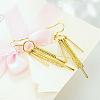Trendy Real 18K Gold Plated Brass Dangle Earrings For Women EJEW-BB01518-5
