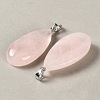 Natural Rose Quartz Pendants GG-CBACB71-02P-15-2