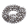 Electroplate Glass Bead Strands EGLA-R015-8mm-32-3