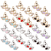   24Pcs 12 Styles Alloy Enamel Pendants FIND-PH0017-88-1