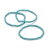 Synthetic Turquoise Beaded Stretch Bracelets BJEW-D446-A-18-1