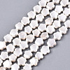 Shell Pearl Beads Strands X-SSHEL-N032-21-1