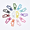 Spray Painted Eco-Friendly Alloy Swivel Snap Hooks Clasps PALLOY-T080-16-NR-2