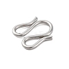 304 Stainless Steel S-Hook Clasps STAS-Z048-06P-03-2