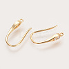 Brass Cubic Zirconia Earring Hooks KK-S336-41G-1
