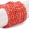 Baking Electroplate Glass Beads Strands X-DGLA-A039-J4mm-B01-1