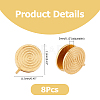 8Pcs 304 Stainless Steel Vortex Cuff Earrings EJEW-FI0003-29G-2