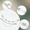 WADORN 4Pcs 2 Style Punk Style Barbed Wire Alloy Link Shoe Chains DIY-WR0002-63-4