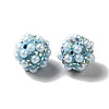 Polymer Clay Rhinestone Beads RGLA-D050-01G-1
