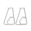 Tarnish Resistant 201 Stainless Steel Hoop Earrings EJEW-A052-21A-1