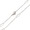 304 Stainless Steel Necklaces STAS-D084-28P-2