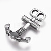 304 Stainless Steel Hook Clasps STAS-O101-51AS-2