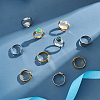 20Pcs 2 Styles Adjustable 304 Stainless Steel Finger Rings Components STAS-UN0057-19A-2