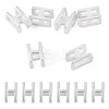 6Pcs 925 Sterling Silver Hollow Initial Beads STER-TA0001-53H-1