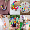 40Pcs 4 Colors Round Silicone Focal Beads SIL-TAD0001-02B-7