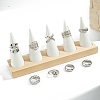 9Pcs 9 Styles Alloy Criss Cross Finger Rings Sets for Unisex PW-WG52168-01-3