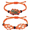 Adjustable Braided Nylon Cord Macrame Pouch Bracelet Making AJEW-SW00013-13-1