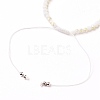 Adjustable Nylon Cord Braided Bead Bracelet BJEW-JB05732-03-3