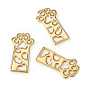 Open Back Bezel Pendants X-PALLOY-TAC0010-08KCG-4
