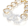 Aluminum Curb Chain Jewelry Sets SJEW-JS01095-8