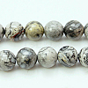 Natural Map Stone/Picasso Stone/Picasso Jasper Beads Strands X-G-G047-4mm-1