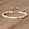 Natural Howlite Beaded Braided Bracelets QH4784-7-1