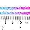 Gradient Color Baking Paint Glass Bead Strands LS-DGLA-A039-T4mm-A08-5