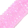 Baking Electroplate Glass Beads Strands DGLA-A039-J6MM-B09-1
