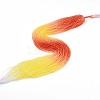 Transparent Gradient Color Glass Beads Strands GLAA-H021-01B-30-1