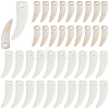 60Pcs 2 Styles Opaque Acrylic Pendants OACR-SP0002-34-1