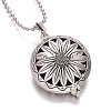 Antique Silver Alloy Magnetic Locket Necklaces PW-WG67297-01-1