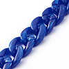 Handmade Acrylic Curb Chains AJEW-JB00679-06-3