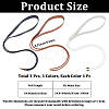 3Pcs 3 Colors Bowknot PU Leather Wrap Around Waist Bands AJEW-CL0003-46-2