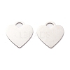 Non-Tarnish 304 Stainless Steel Pendants LS-STAS-A057-05P-1