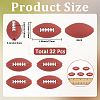 32Pcs Food Grade Eco-Friendly Silicone Beads SIL-SC0003-21-2