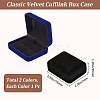 2Pcs 2 Colors Velvet Gift Storage Boxes CON-BBC0001-26-2