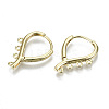 Brass Huggie Hoop Earring KK-N227-60-NF-2