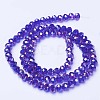 Electroplate Glass Beads Strands EGLA-A034-T1mm-B15-2
