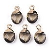 Faceted Glass Charms GLAA-N040-007A-2